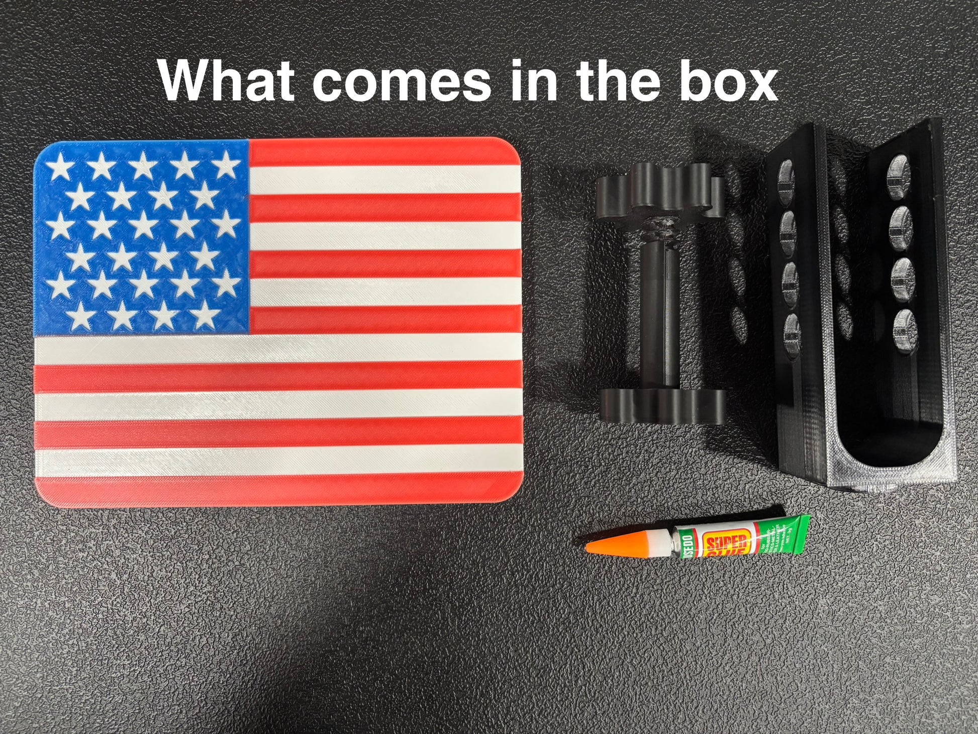 Patriotic Red, White, & Blue American Flag Hitch Cover