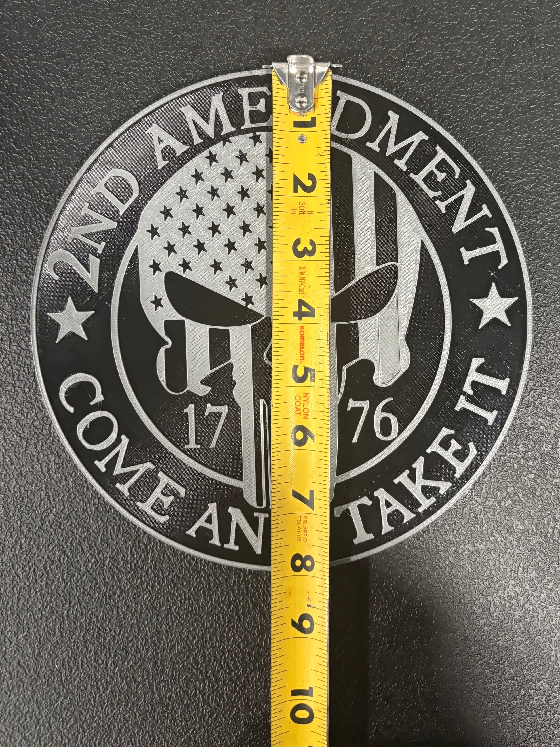 Patriotic Come & Take It 1776 Skull Hitch Plug