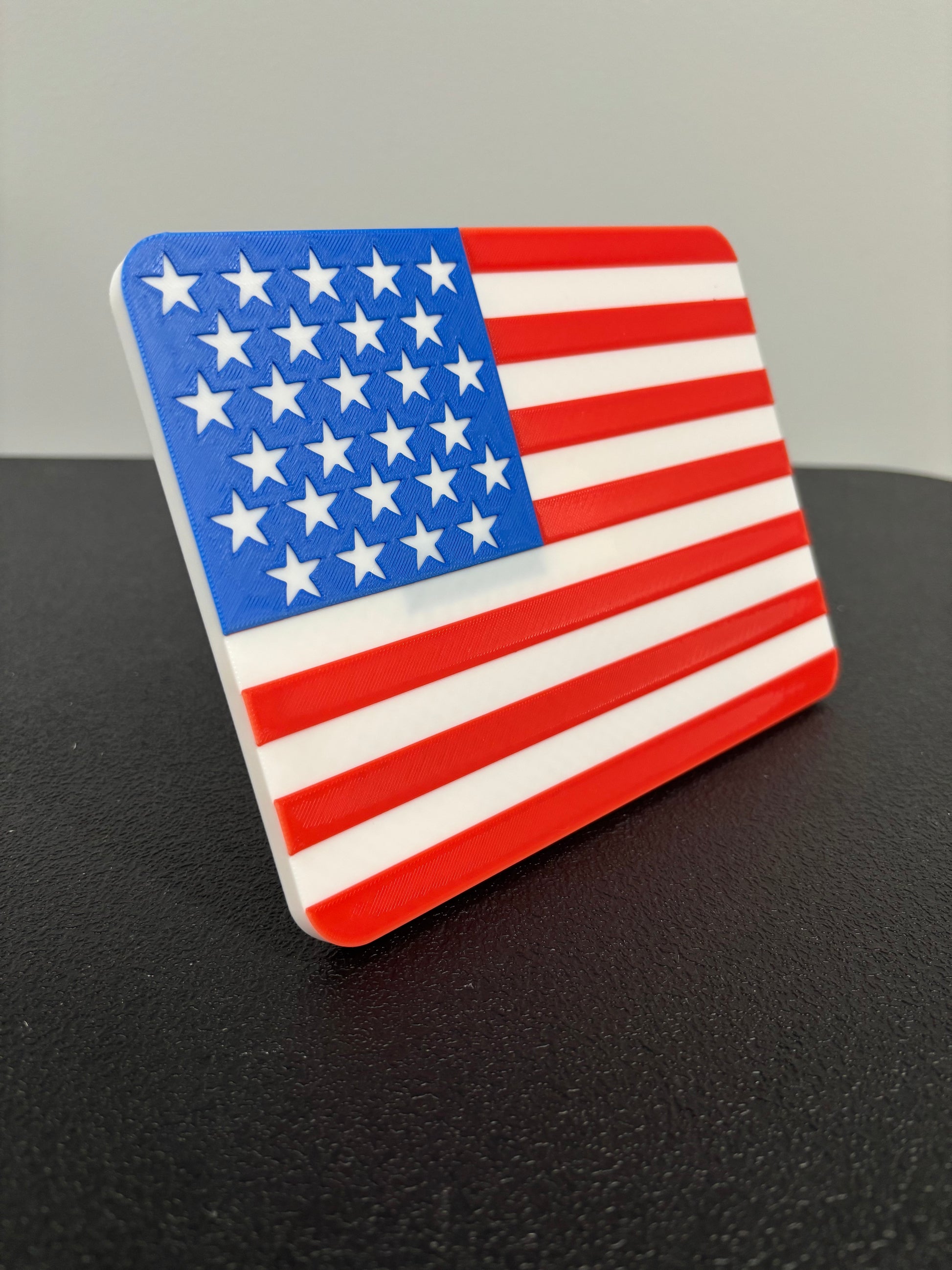 Patriotic Red, White, & Blue American Flag Hitch Cover