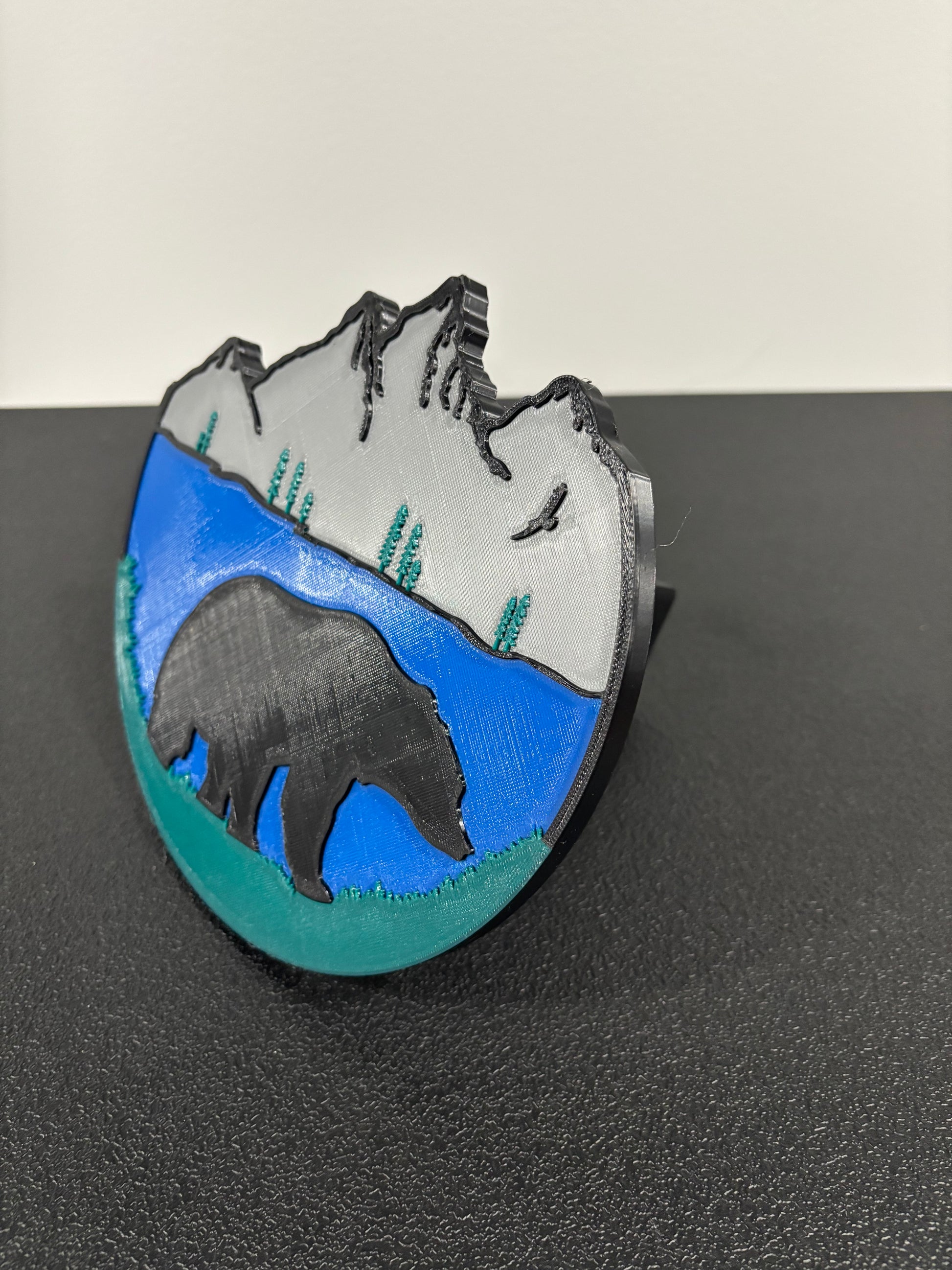 Bear and Mountains Hitch Plug