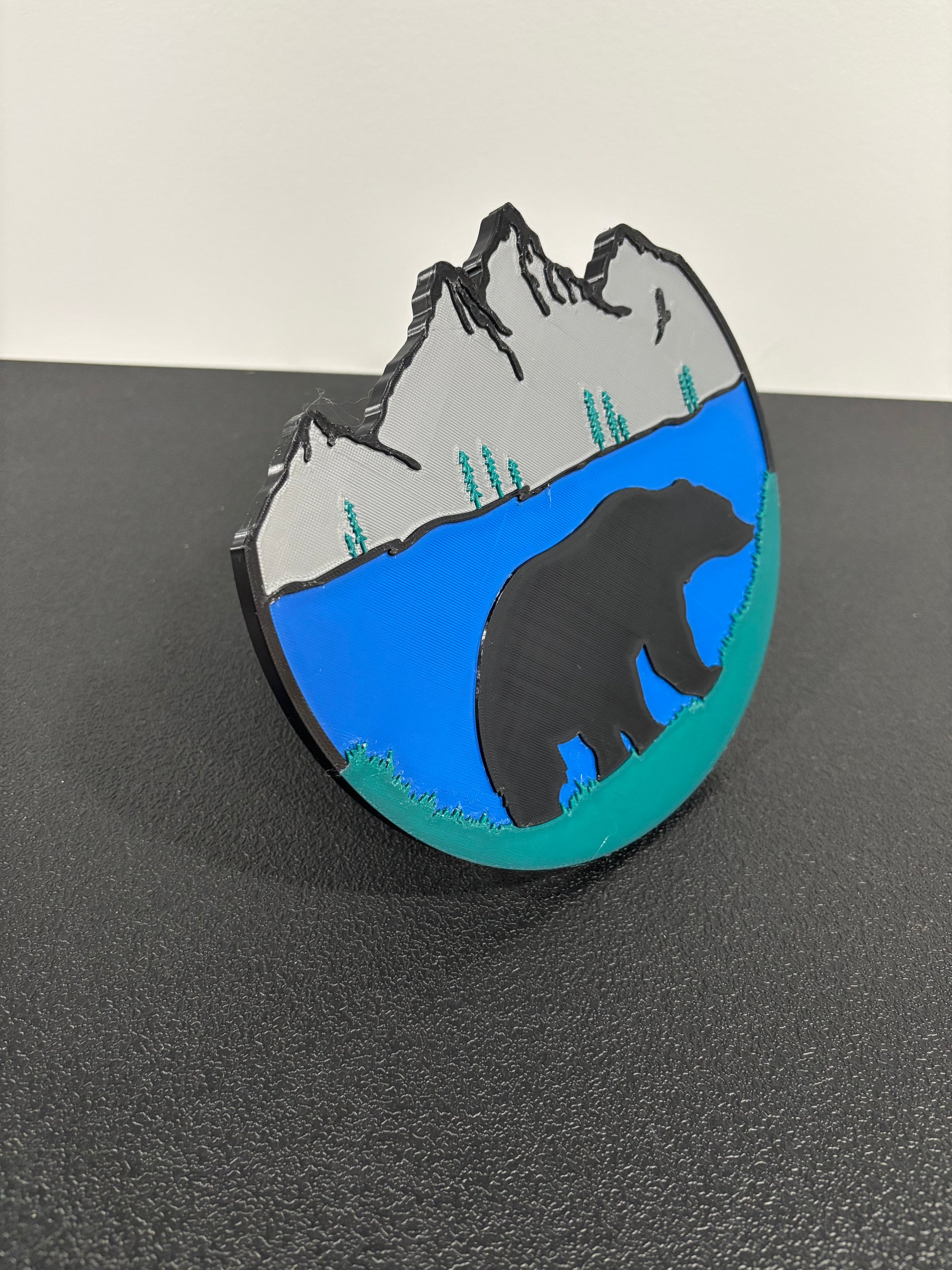 Bear and Mountains Hitch Plug