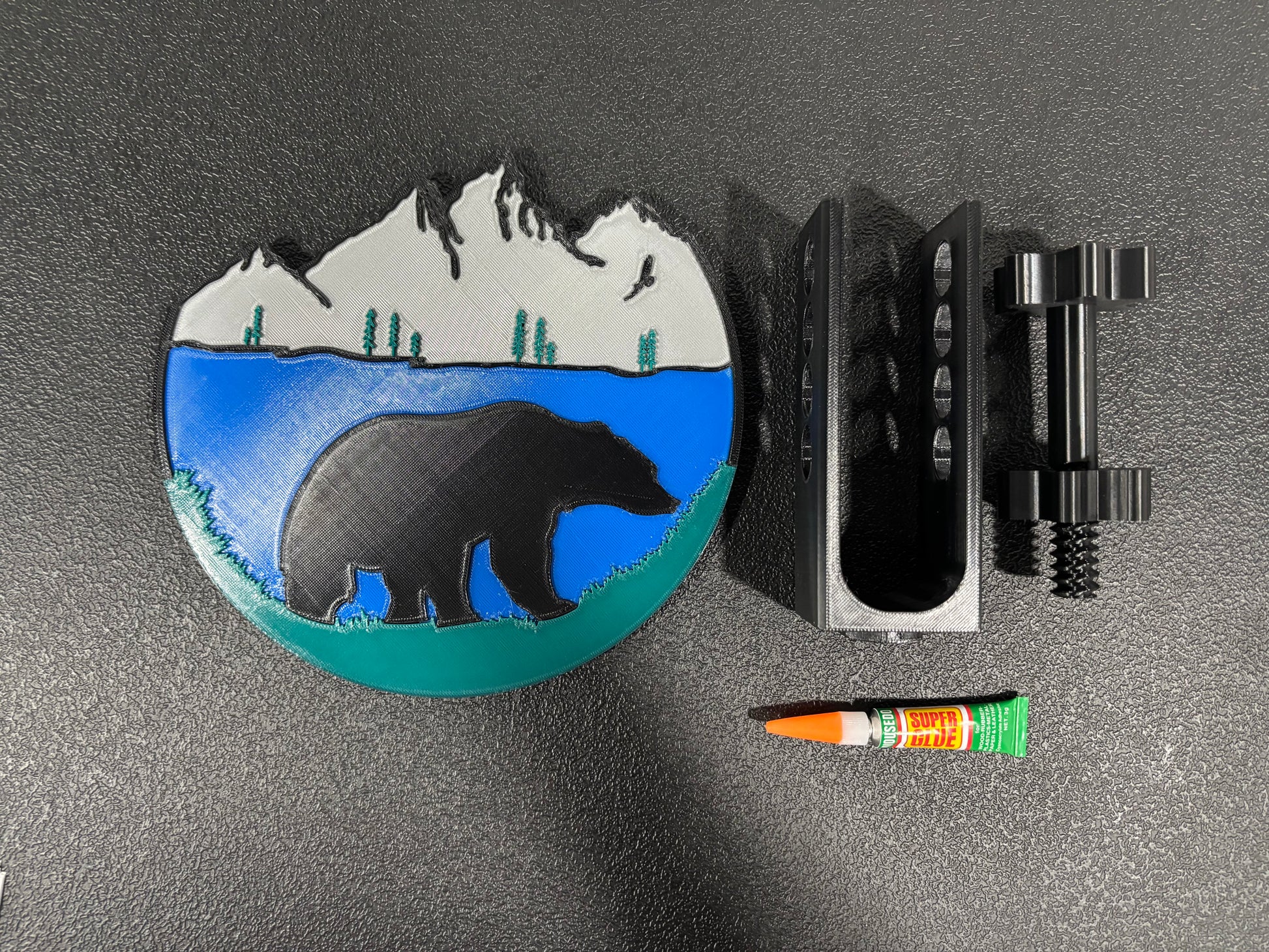 Bear and Mountains Hitch Plug