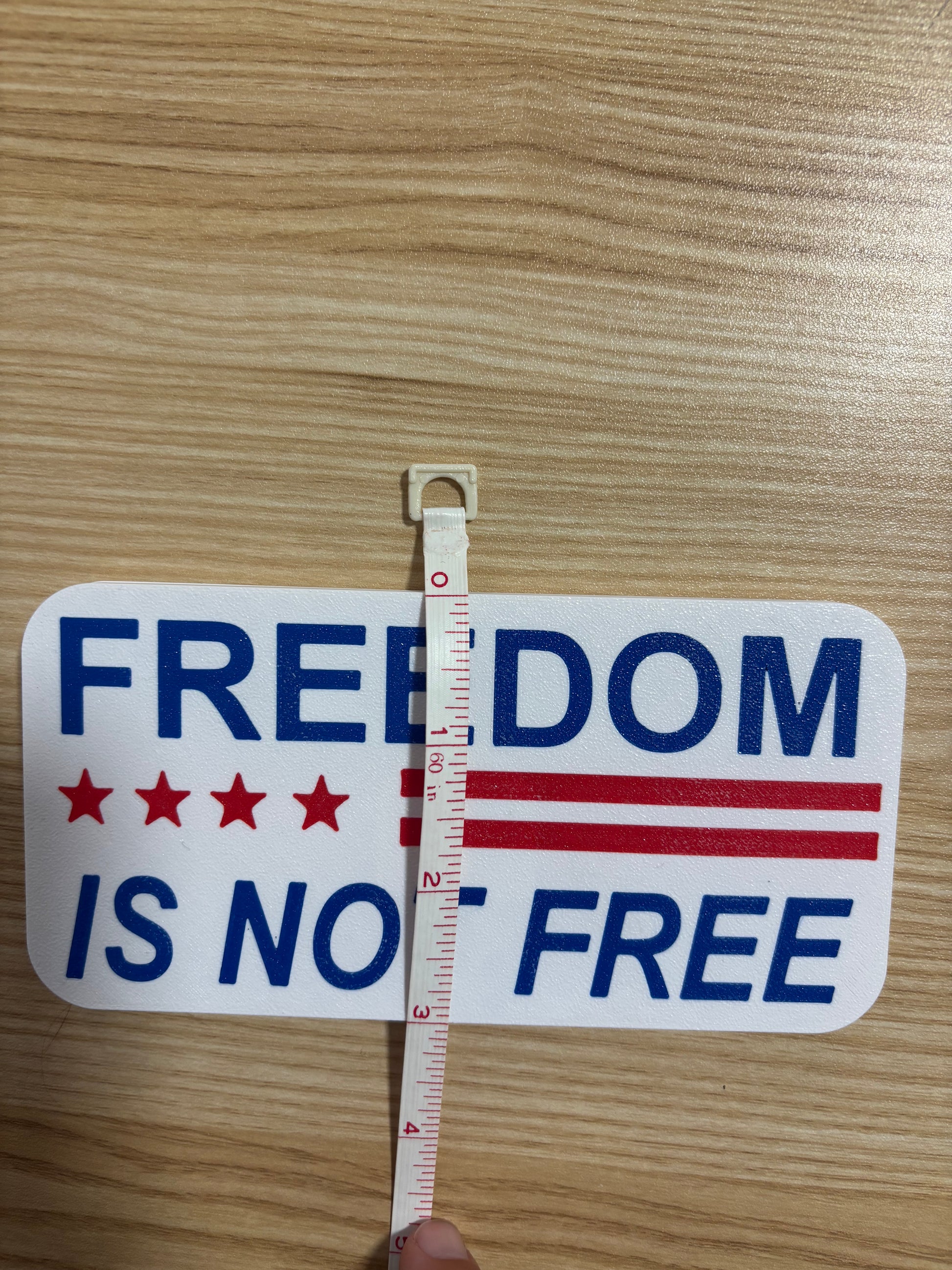 Freedom Is Not Free Patriotic Hitch Cover