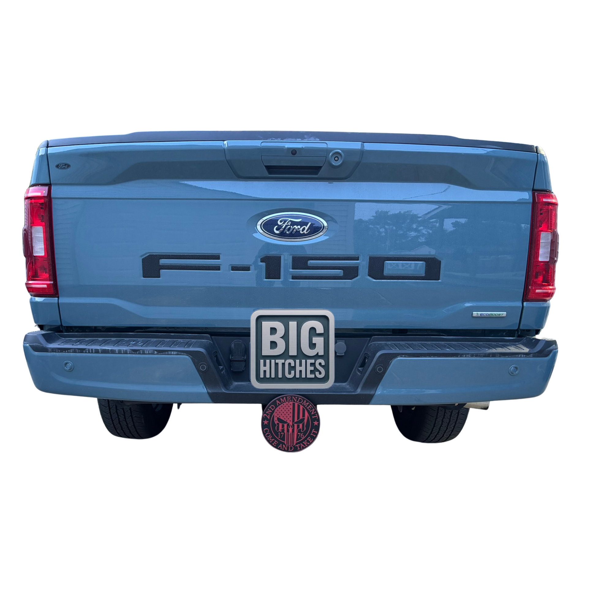 Patriotic Come & Take It 1776 Skull Hitch Plug