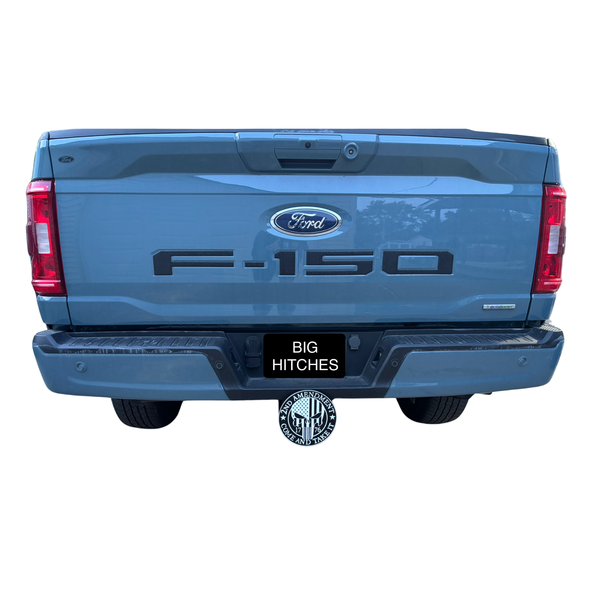 Patriotic Come & Take It 1776 Skull Hitch Plug