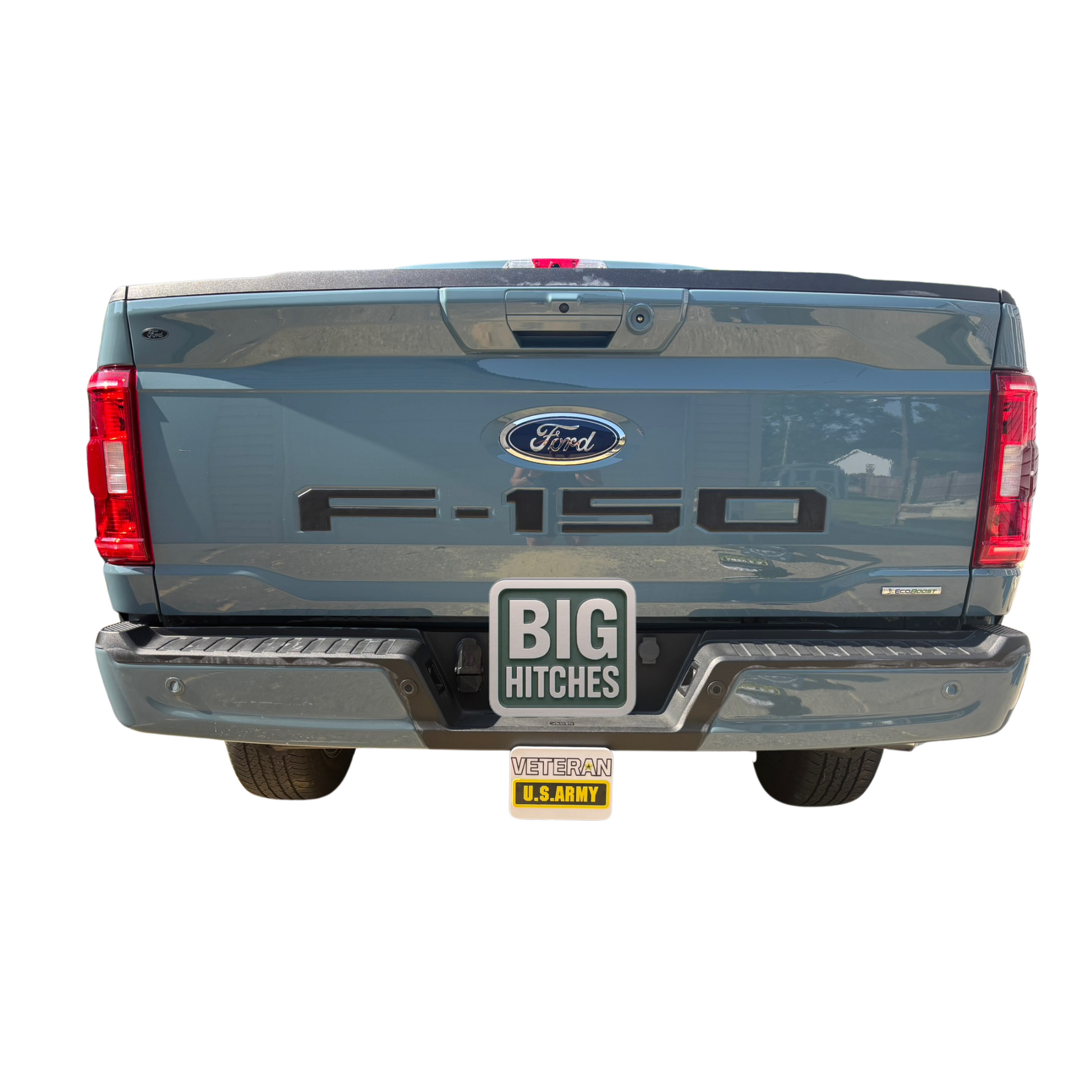 US Army Veteran Hitch Cover in White