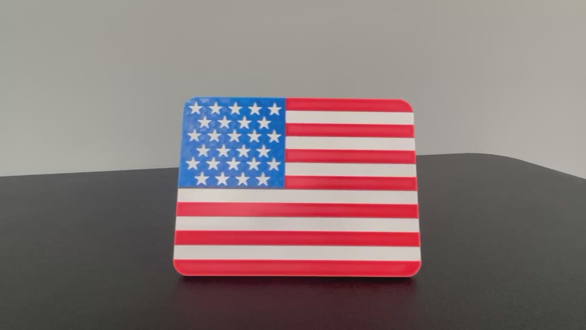 Patriotic Red, White, & Blue American Flag Hitch Cover