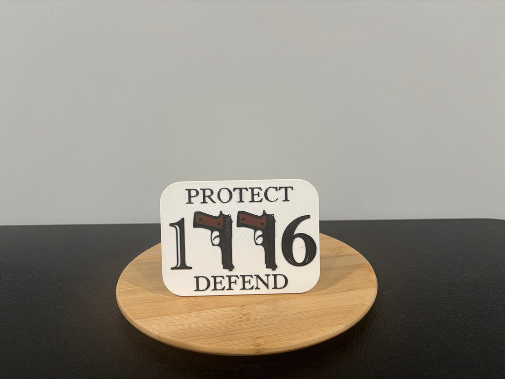 1776 Protect Defend Patriotic Hitch Cover