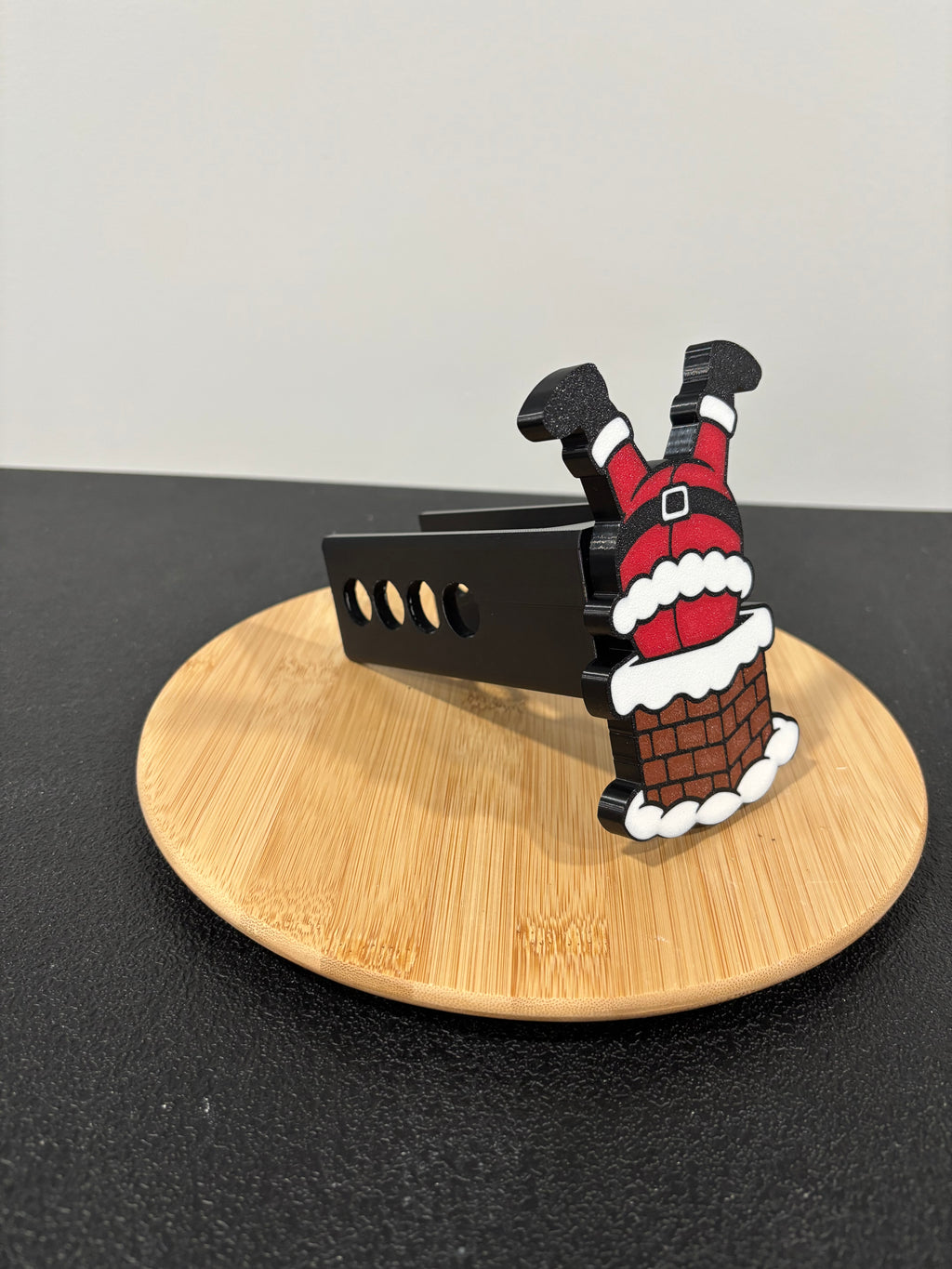 Santa in Chimney Holiday Christmas hitch cover