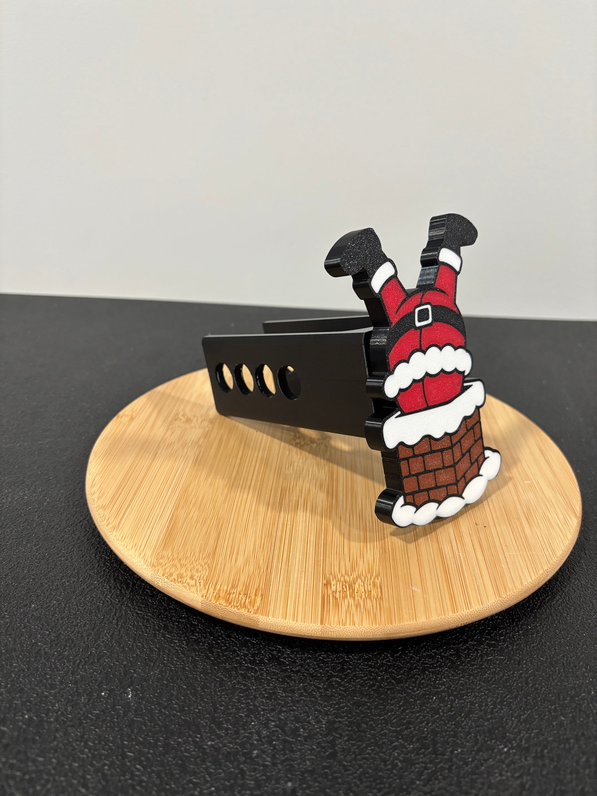 Santa in Chimney Holiday Christmas hitch cover