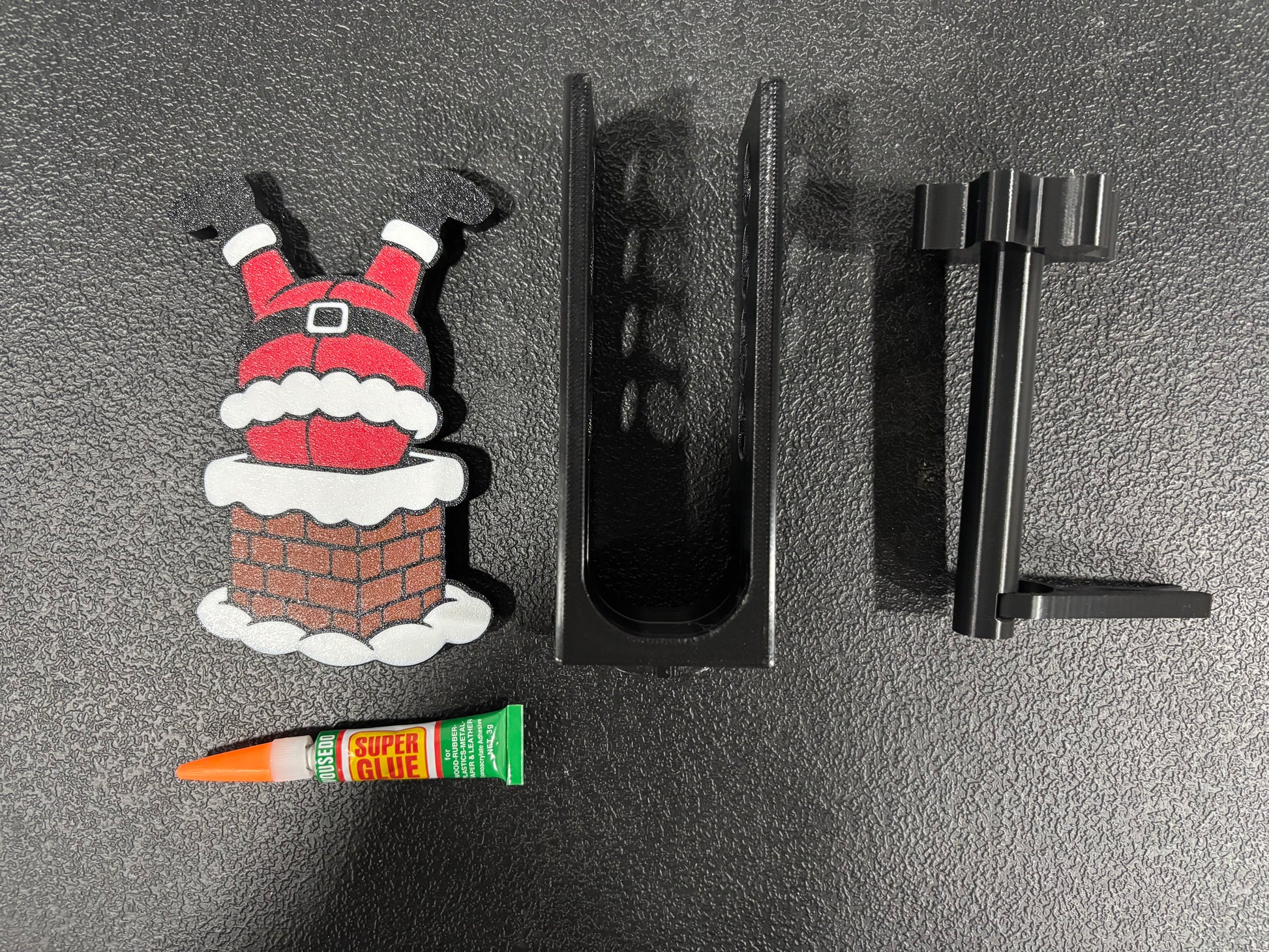 Santa in Chimney Holiday Christmas hitch cover