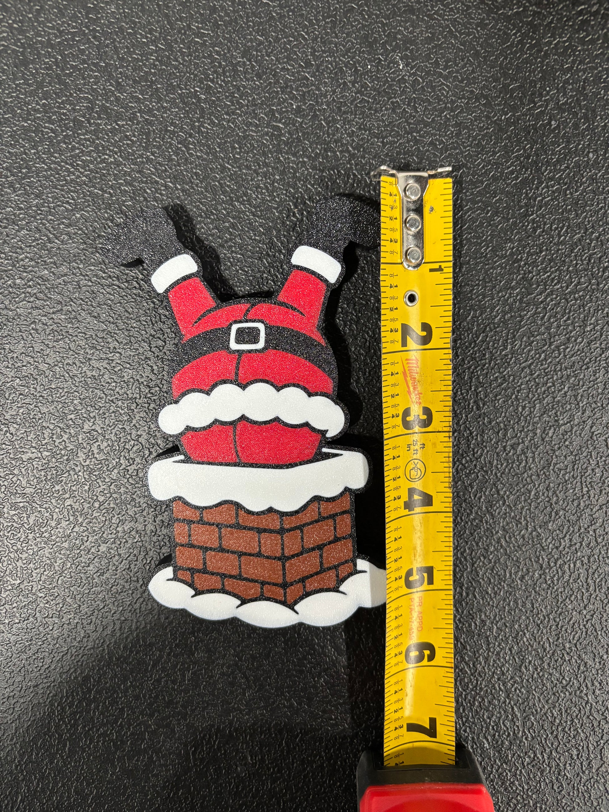 Santa in Chimney Holiday Christmas hitch cover