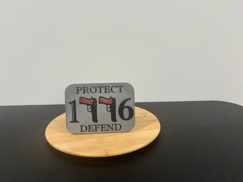 1776 Protect Defend Patriotic Hitch Cover