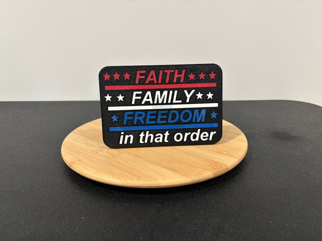 Faith Family Freedom Patriotic Faith Hitch Cover