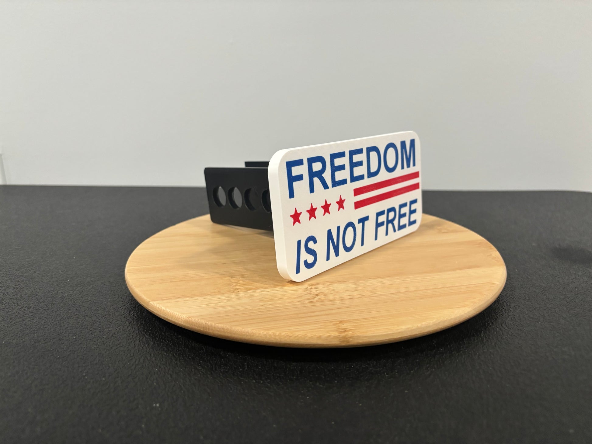 Freedom Is Not Free Patriotic Hitch Cover