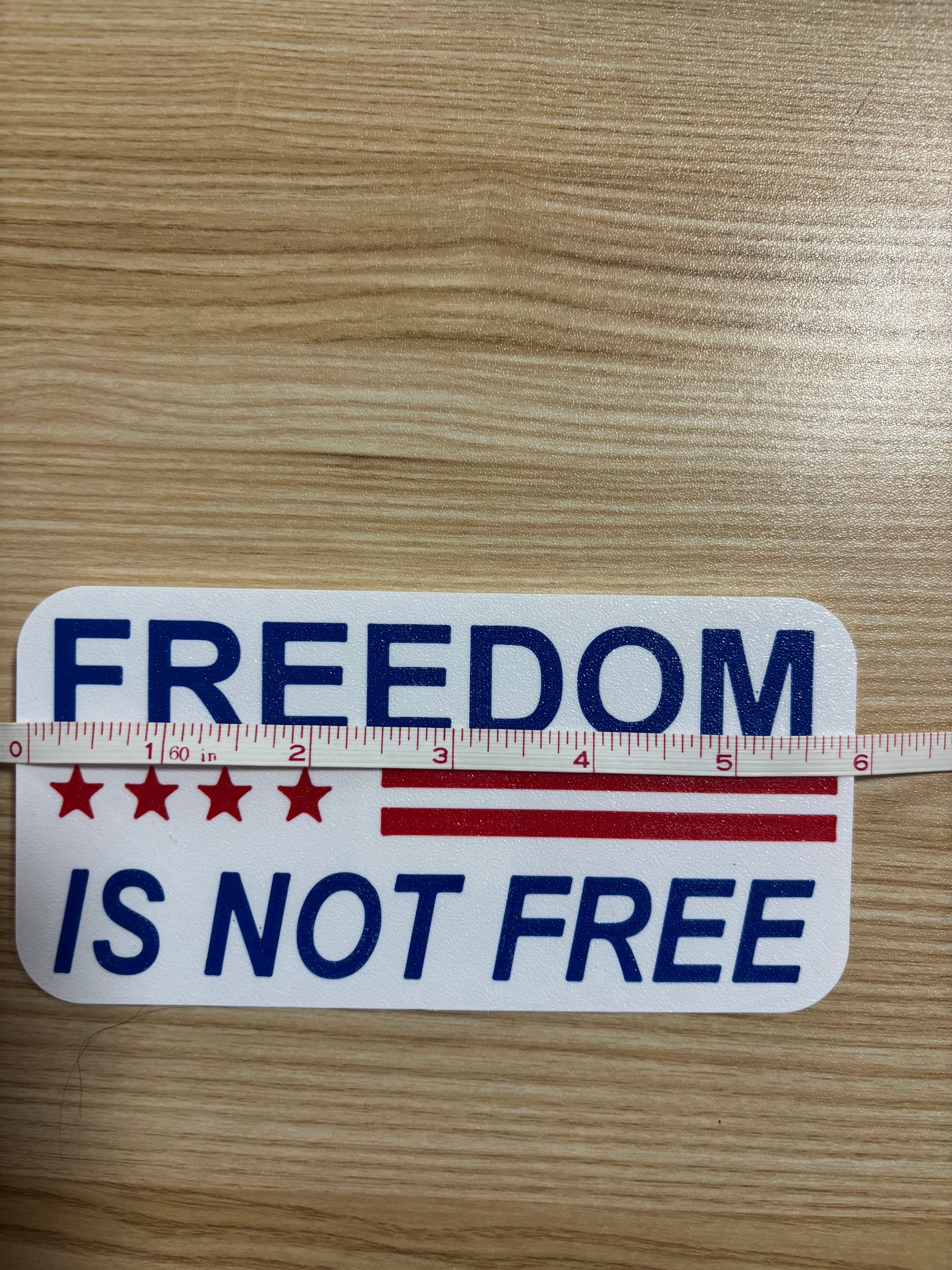 Freedom Is Not Free Patriotic Hitch Cover
