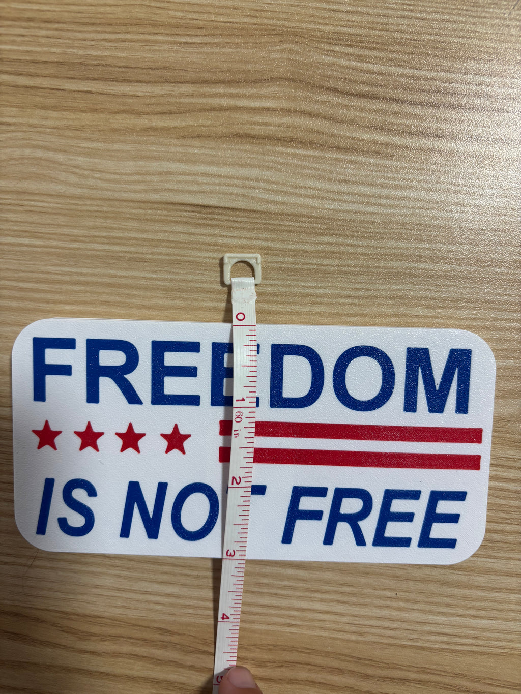Freedom Is Not Free Patriotic Hitch Cover