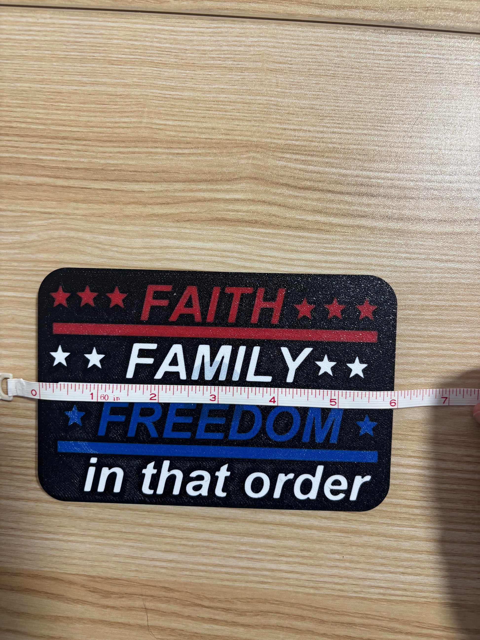 Faith Family Freedom Patriotic Faith Hitch Cover