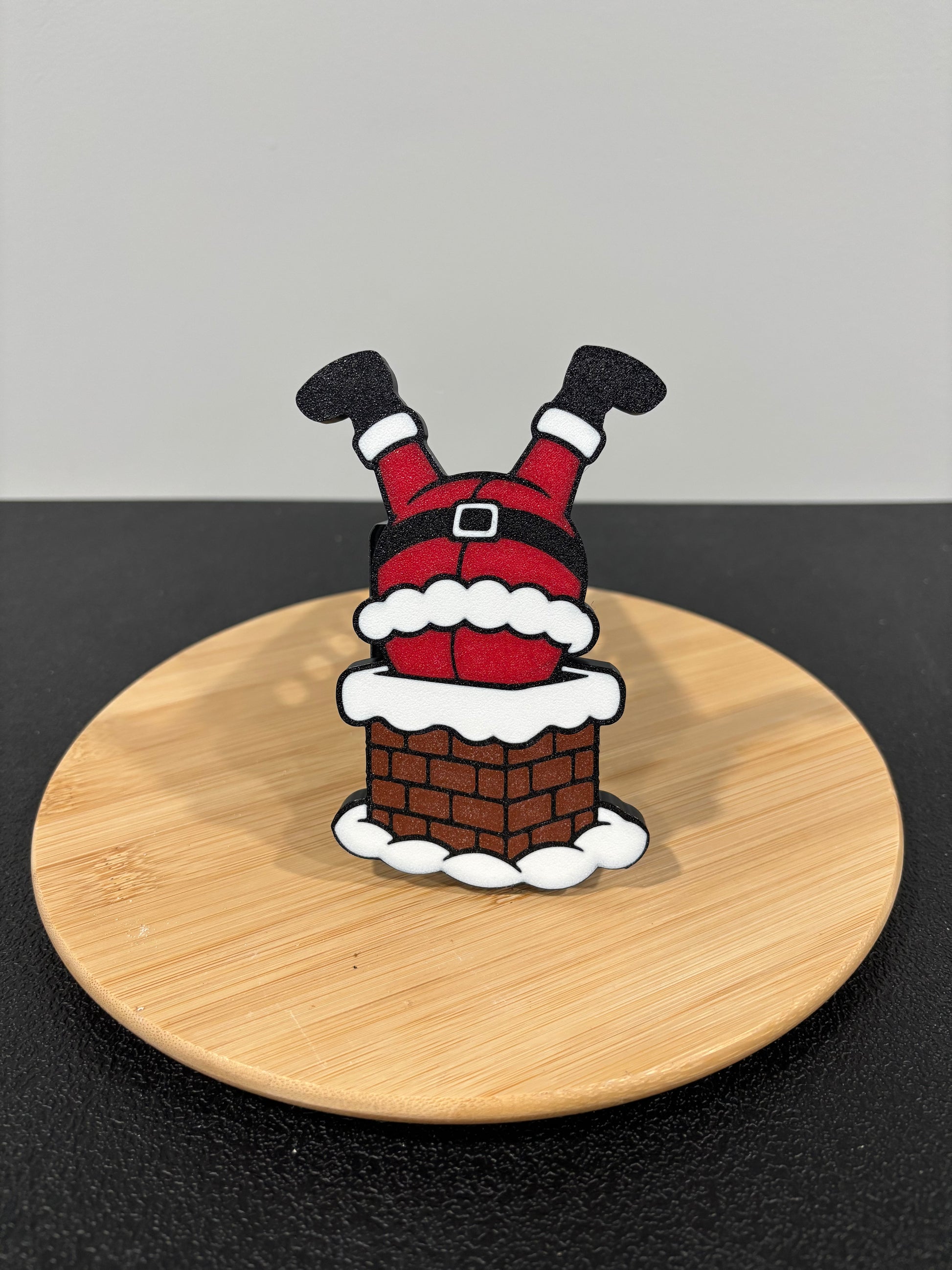 Santa in Chimney Holiday Christmas hitch cover