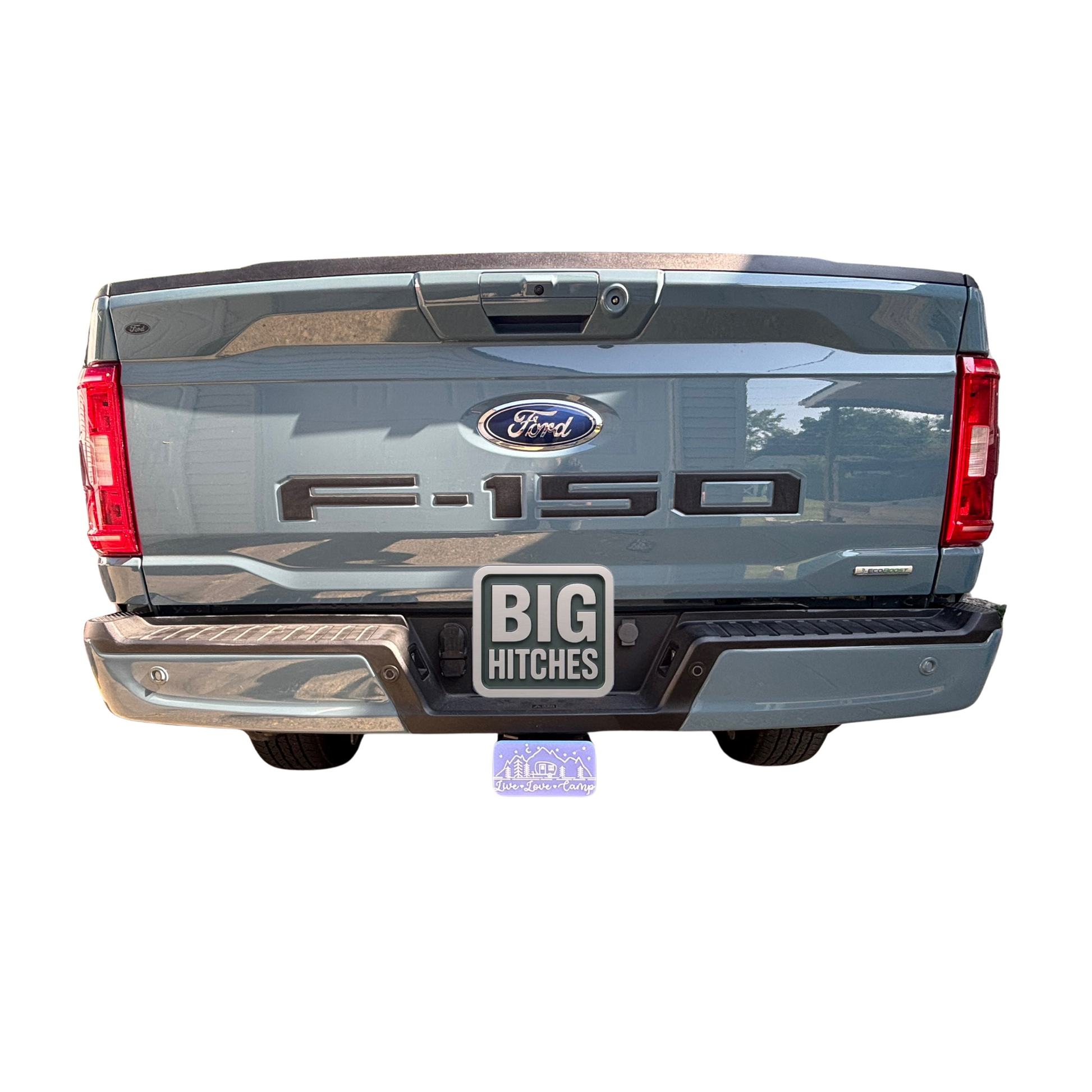 Outdoor Live Love Camp Hitch Cover in Purple