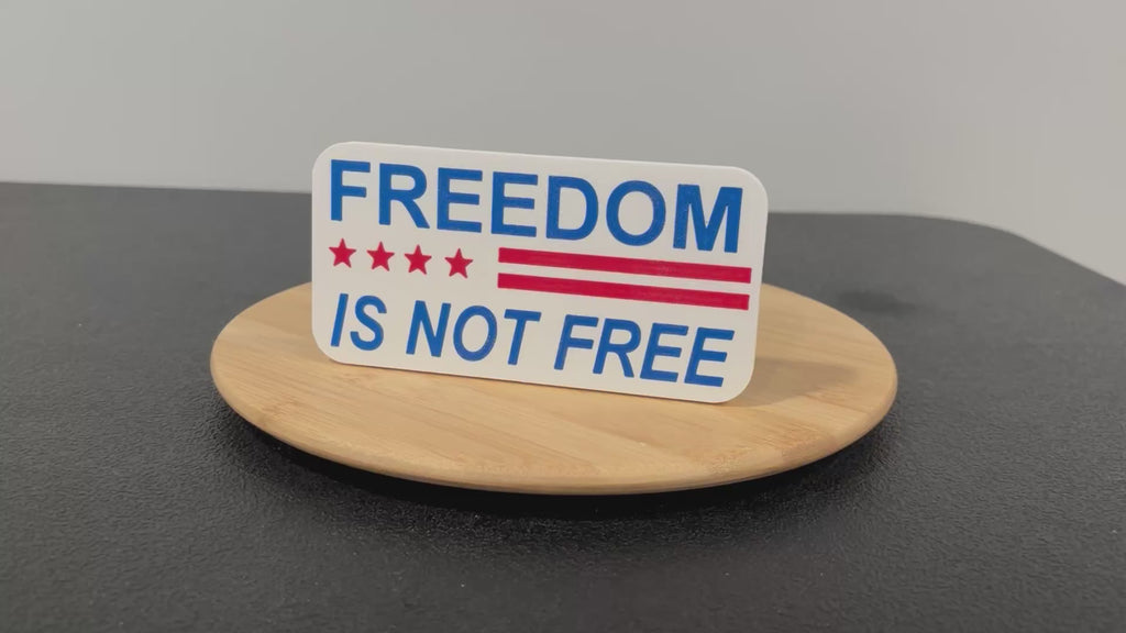 Freedom Is Not Free Patriotic Hitch Cover