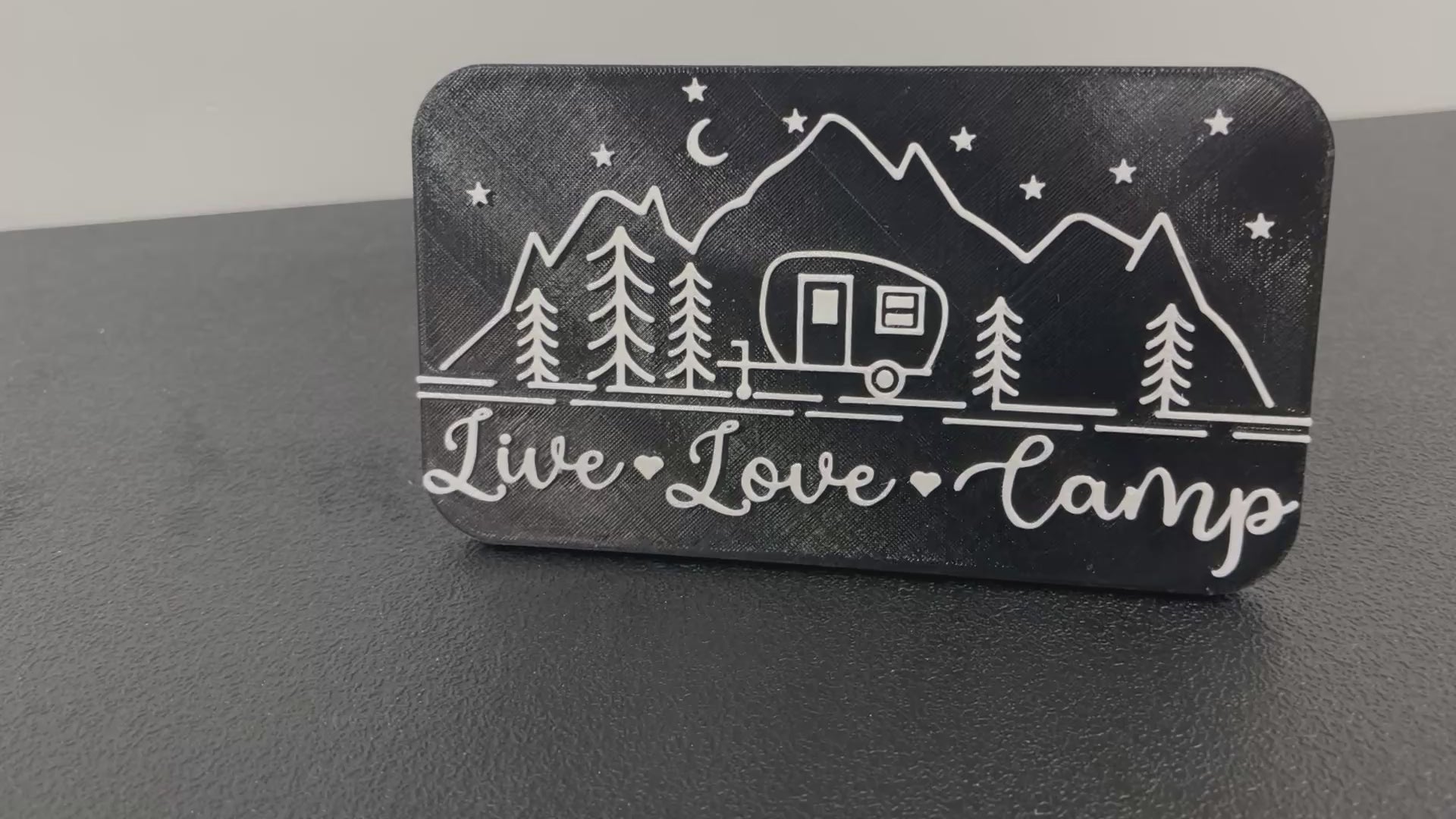 Outdoor Live Love Camp Hitch Cover